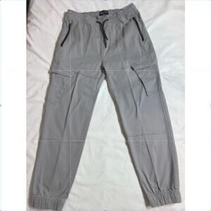WXYZ Essentials Stretch Cargo Jogger Drawstring Pants Gray Men’s Size Large L